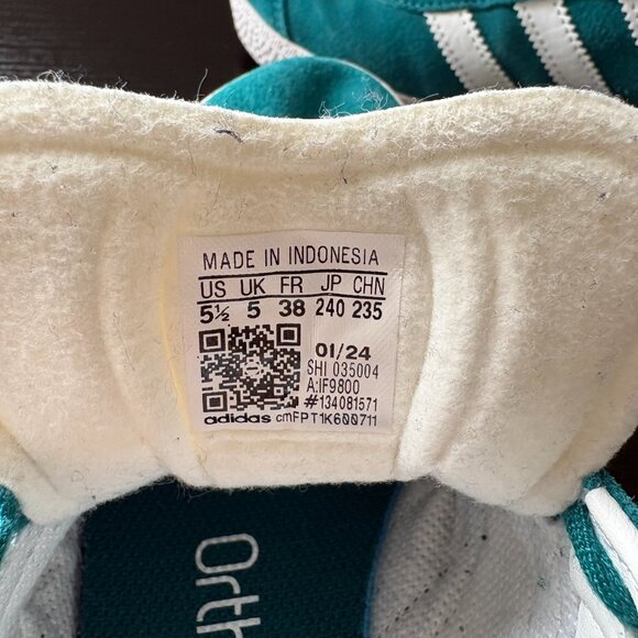 adidas Gazelle Shoes - Legacy Teal / Cloud White Mens 5.5 US, Womens 7.5 US main image 6